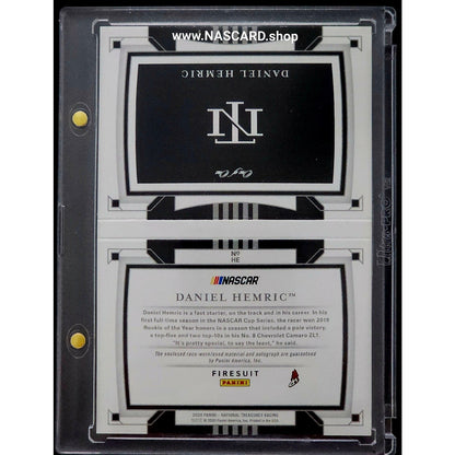 2020 National Treasures Jumbo Patch Booklet Monster Energy Daniel Hemric 1/1 - NASCARD.shop
