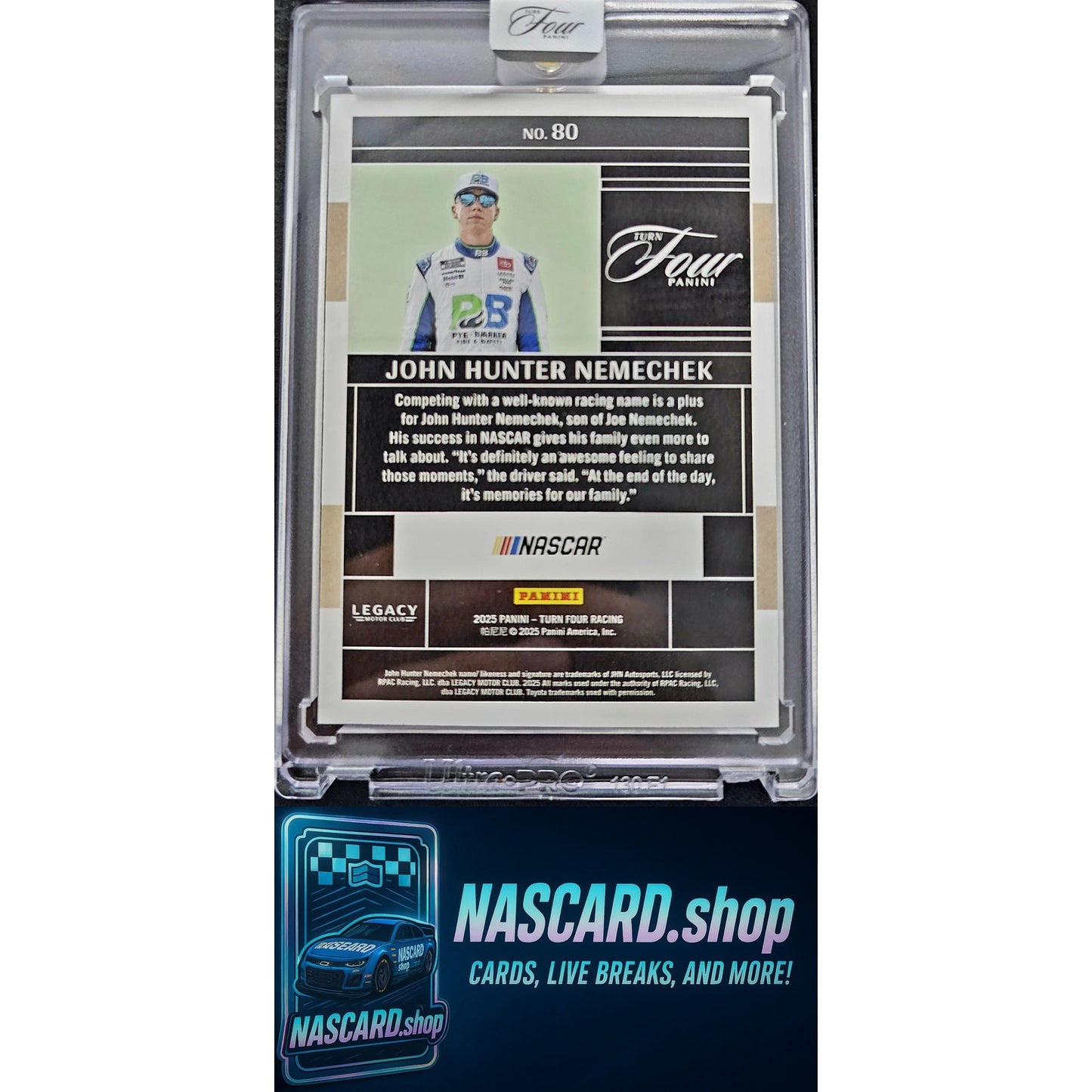 2025 Panini Turn Four #80 John Hunter Nemechek Red #/25