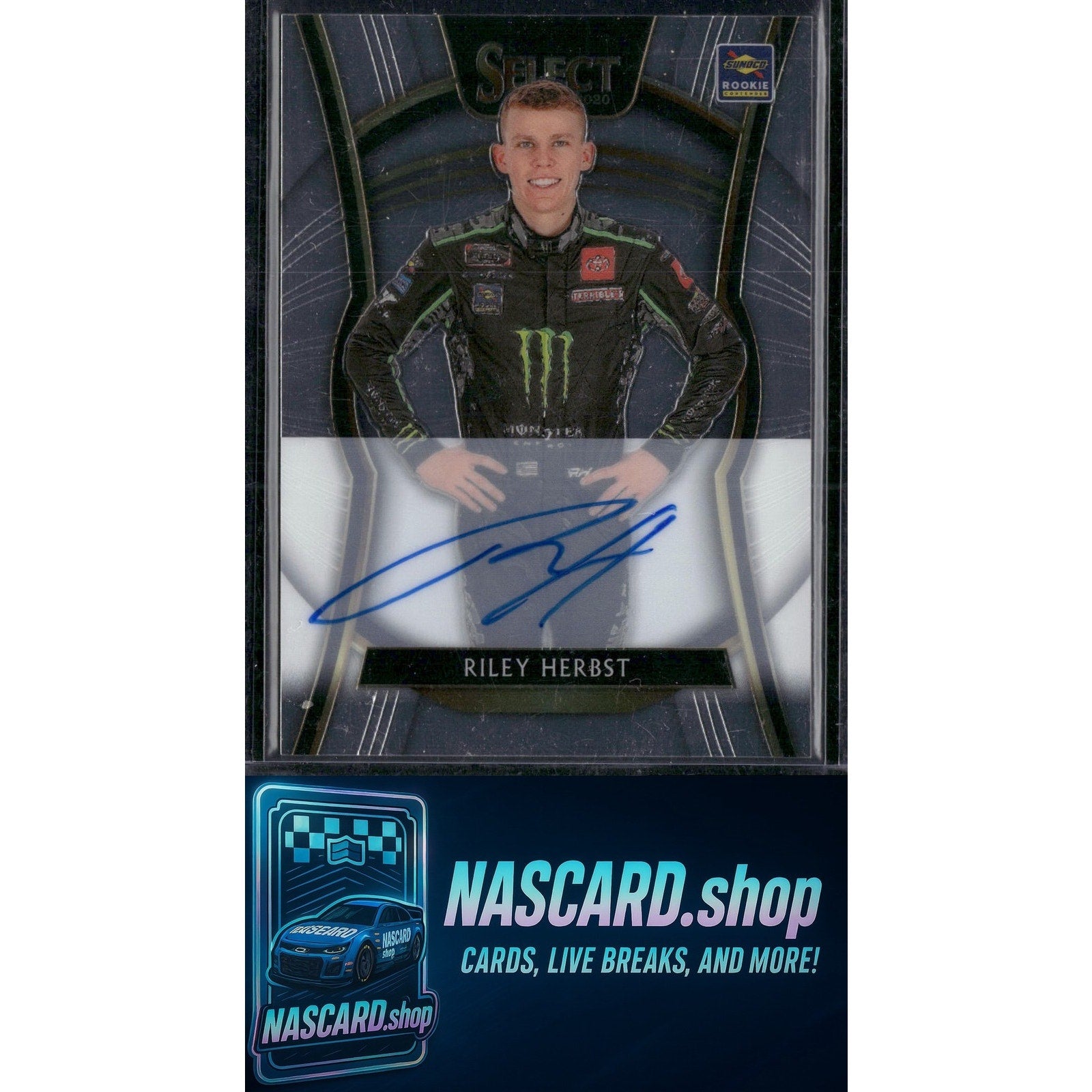 2020 Panini Chronicles #17 Riley Herbst Select Autographs #/99 - NASCARD.shop