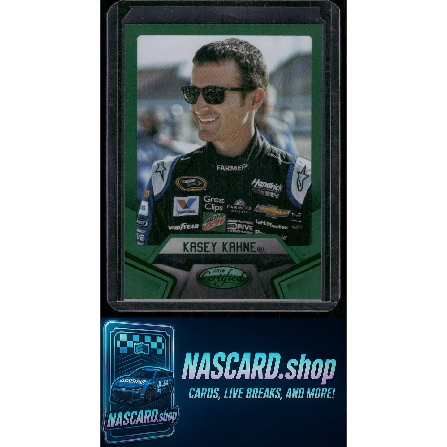 2016 Panini Certified #14 Kasey Kahne Mirror Green #/5