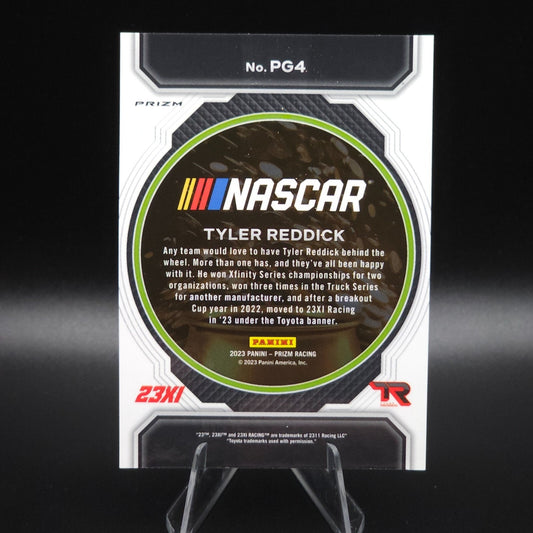 2023 Panini Prizm Racing Pot of Gold White Sparkle Prizm Tyler Reddick #PG4