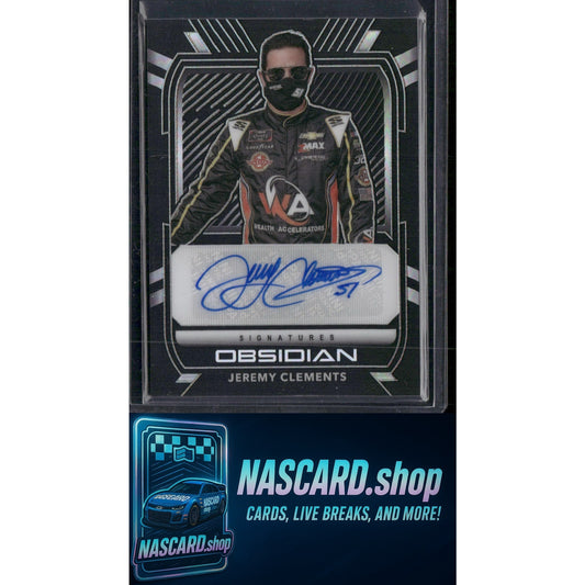 2021 Panini Chronicles #OS-JC Jeremy Clements Obsidian Signatures - NASCARD.shop