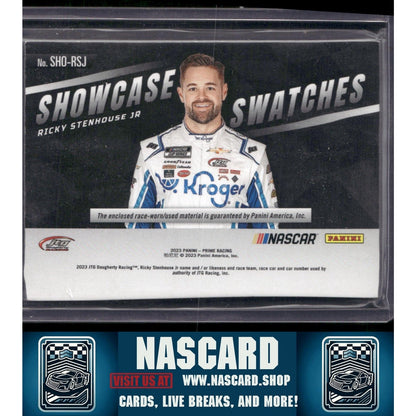 2023 Panini Prime #SHO-RSJ Ricky Stenhouse Jr. Showcase Swatches Red - NASCARD.shop