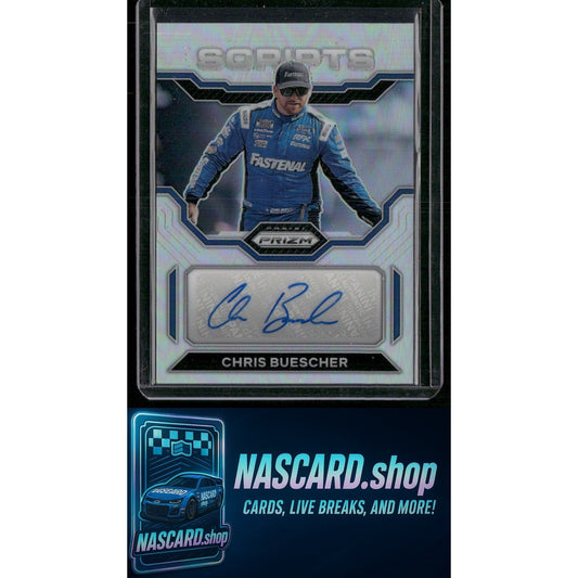 2023 Panini Prizm #S-CBH Chris Buescher Scripts Prizm