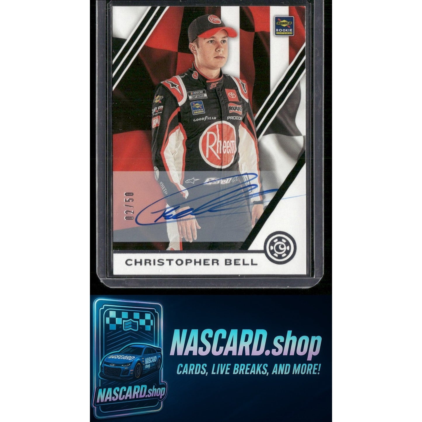 2020 Panini Chronicles #30 Christopher Bell Chronicles Autographs #/50 RC