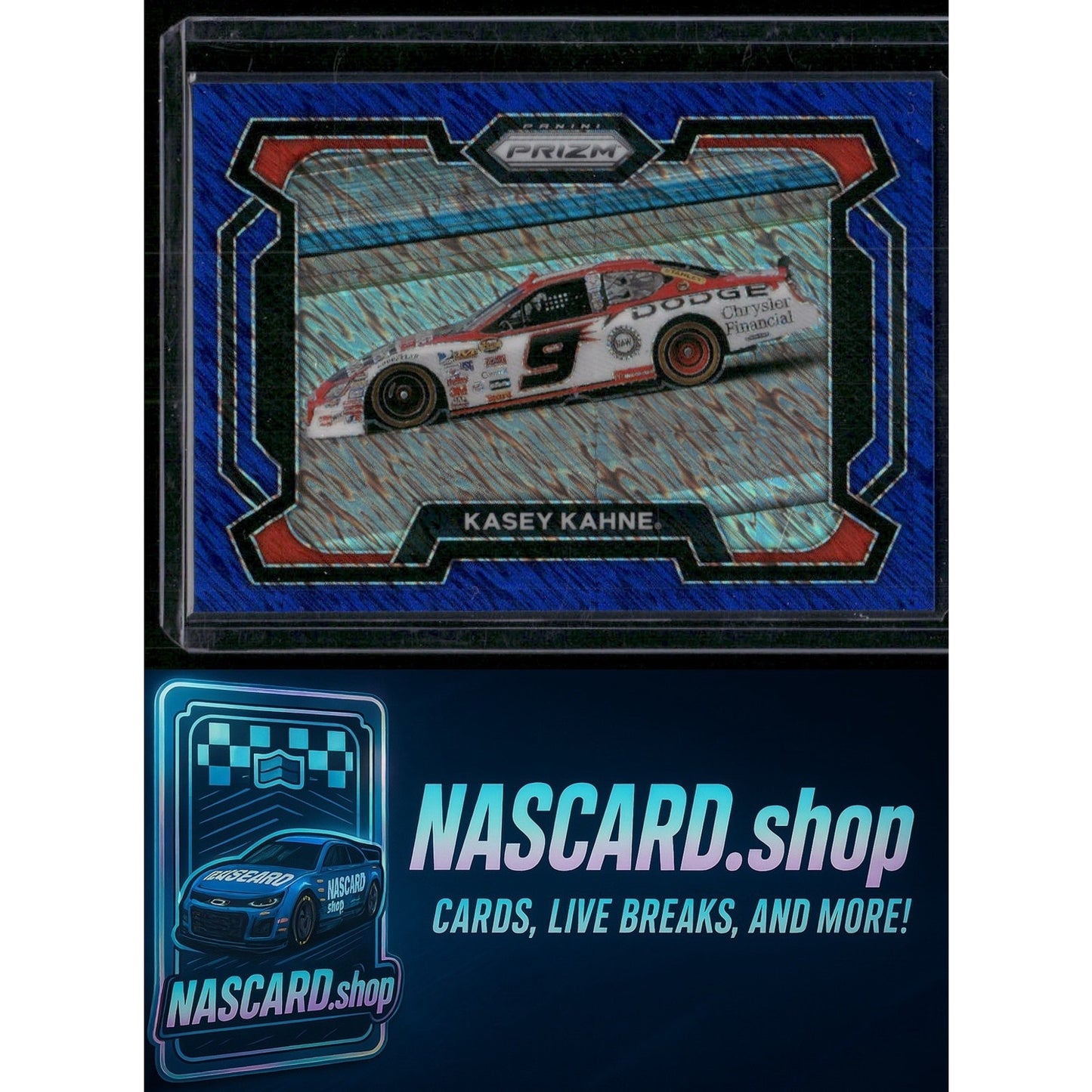 2024 Panini Prizm #31 Kasey Kahne Blue Shimmer #/10