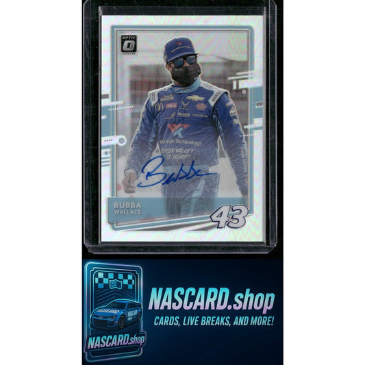 2021 Donruss #32 Bubba Wallace Optic Signatures Holo #01/49
