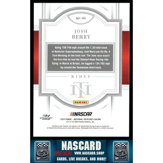 2024 National Treasures Rides Stars and Stripes Josh Berry /13