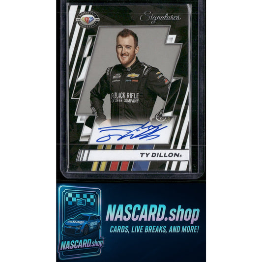 2023 Panini Prizm #75-TY Ty Dillon NASCAR 75th Anniversary Signatures