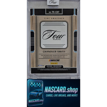 2025 Panini Turn Four #TS-CST Chandler Smith Tire Swatches Red #/25