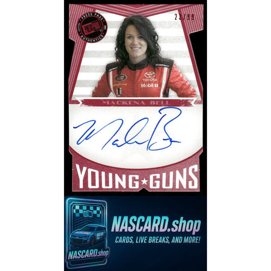 2013 Press Pass Fanfare Mackena Bell Young Guns Autographs Red Die-Cut #/99