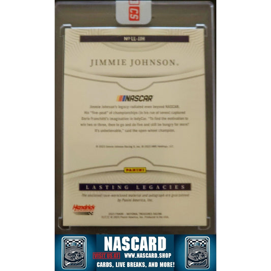 2023 Panini National Treasures Jimmie Johnson Lasting Legacies #/99