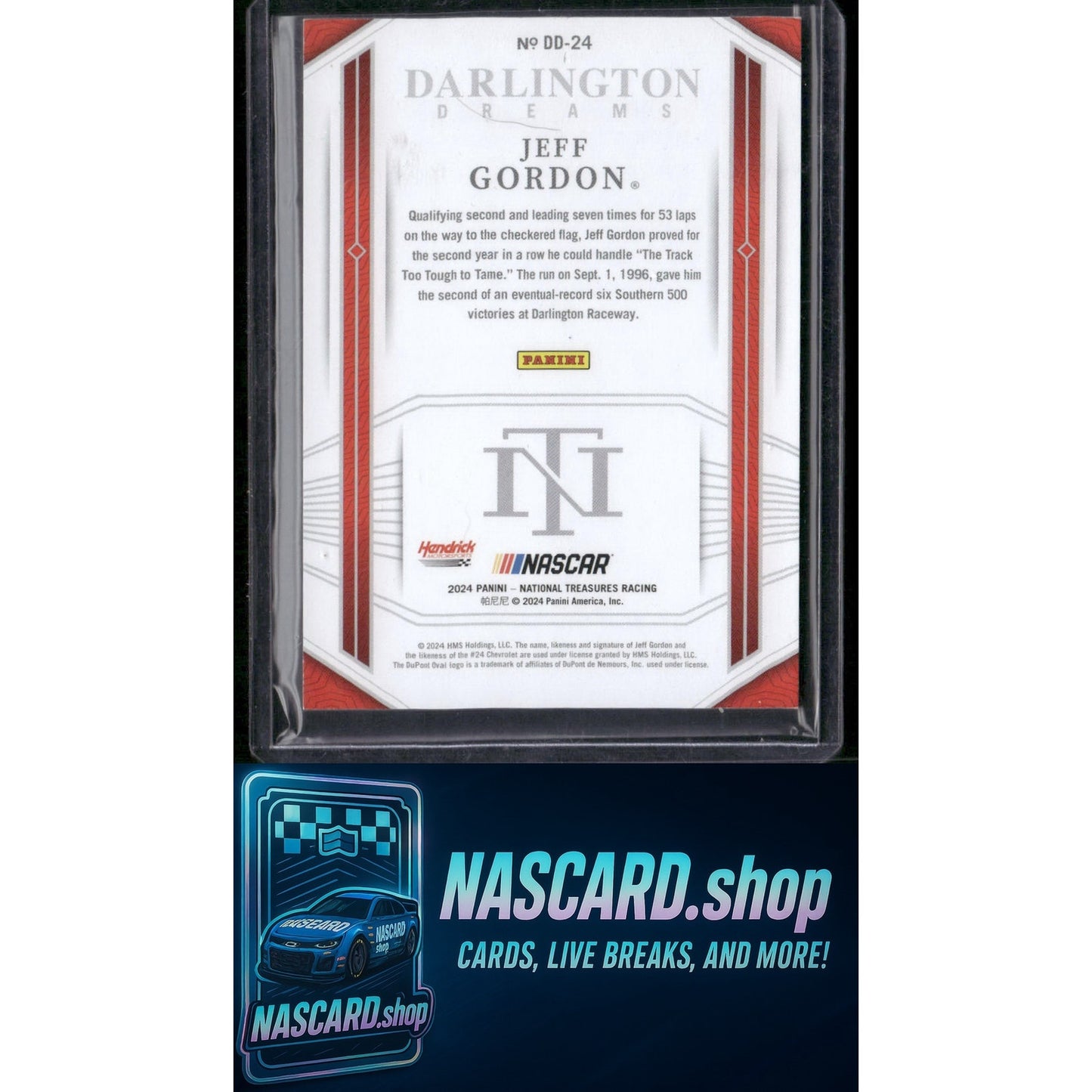 2024 Panini National Treasures #DD-24 Jeff Gordon Darlington Dreams Green #1/5