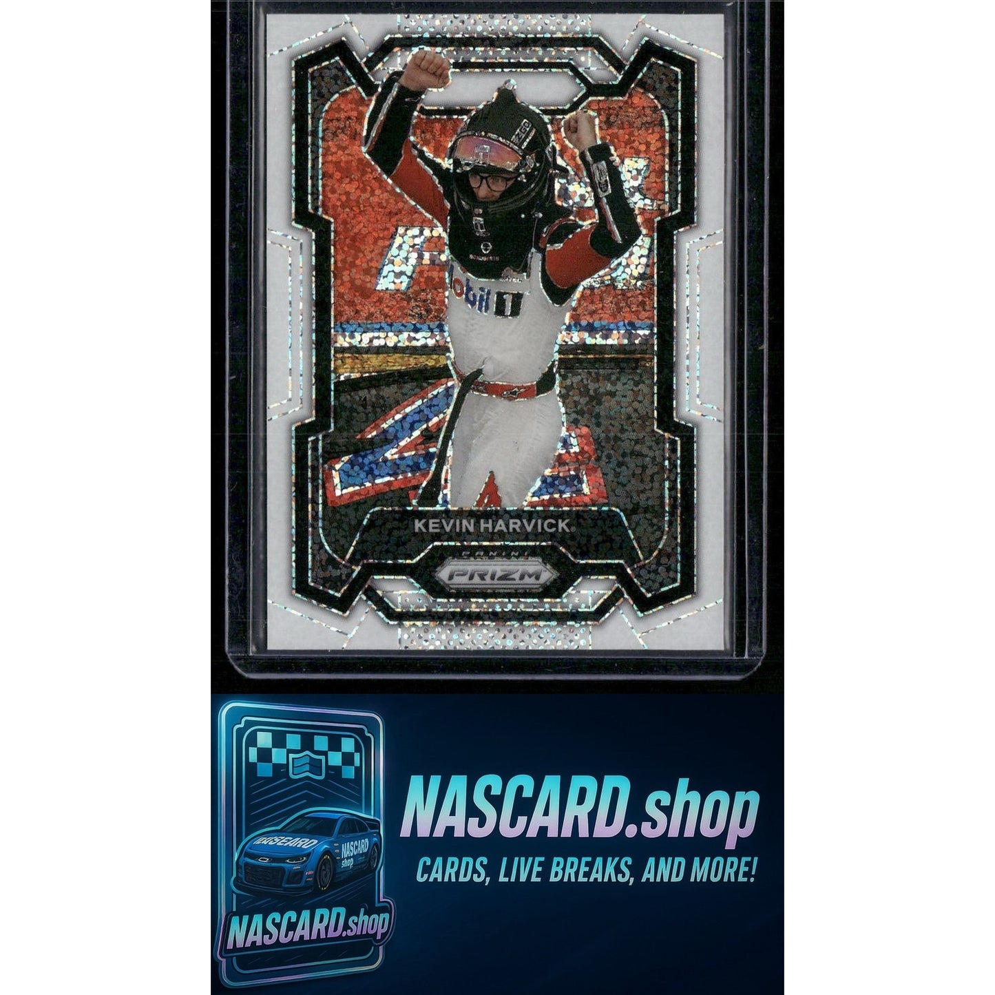 2024 Panini Prizm #75 Kevin Harvick White Sparkle