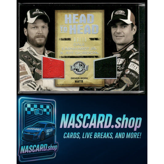 2010 Wheels Main Event Dale Earnhardt Jr. Jeff Gordon Head to Head Holofoil #/10 - NASCARD.shop