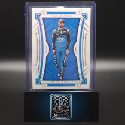 2023 Panini National Treasures Base Holo Silver #26 Ross Chastain /15 - NASCARD.shop
