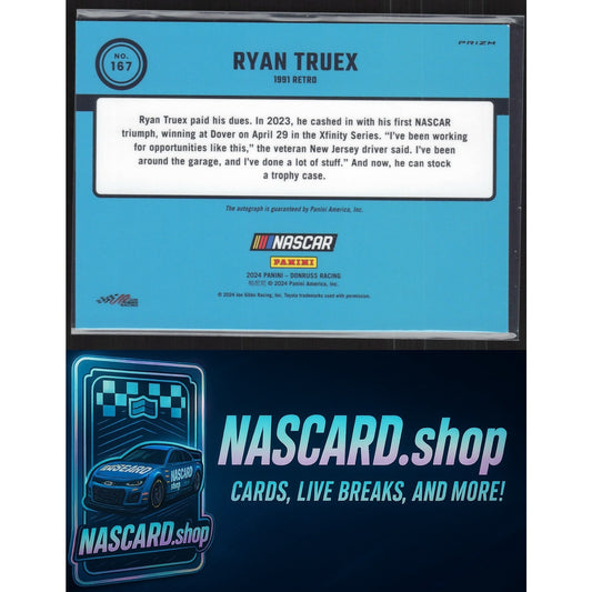 2024 Donruss #167 Ryan Truex Optic Signatures